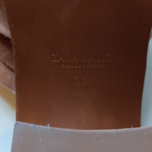 NWT Zara Basic Collection Seude Knot Sandals - Picture 5 of 7